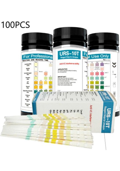 50/100 URS-10T Idrar Test Şeritleri 10 Idrar Parametre Test Şeritleri Wbc Nitrit Ürobilinojen Protein Ph Kan Özgül Ağırlık (Yurt Dışından) fiyatları