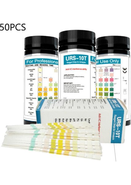 50/100 URS-10T Idrar Test Şeritleri 10 Idrar Parametre Test Şeritleri Wbc Nitrit Ürobilinojen Protein Ph Kan Özgül Ağırlık (Yurt Dışından) indirimleri