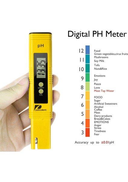 Taşınabilir Dijital LCD Ph Ölçer Kalem Yüksek Hassasiyetli Ph Asitlik Ölçer Ph Izleme Cihazı Su Kalitesi Test Ekipmanı (Yurt Dışından) fiyatları