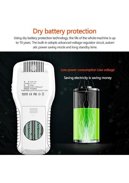 Hava Kalitesi Monitörü Dijital LCD Akıllı Hcho Tvoc Formaldehit Gaz Analizörü Ev Ofis Araba Hava Test Kitleri (Yurt Dışından)