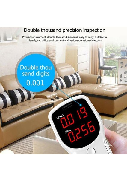 Hava Kalitesi Monitörü Dijital LCD Akıllı Hcho Tvoc Formaldehit Gaz Analizörü Ev Ofis Araba Hava Test Kitleri (Yurt Dışından) fiyatları