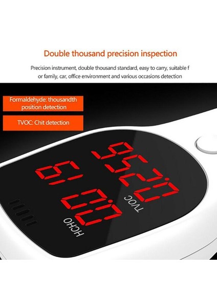 Hava Kalitesi Monitörü Dijital LCD Akıllı Hcho Tvoc Formaldehit Gaz Analizörü Ev Ofis Araba Hava Test Kitleri (Yurt Dışından) modelleri