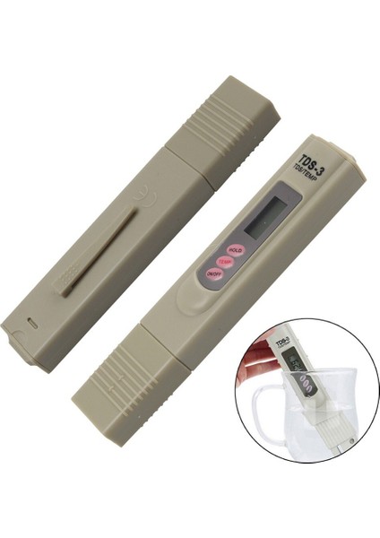 Adet Metre Sıcaklık Test Cihazı Kalem 3 In1 Fonksiyonlu Iletkenlik Su Kalitesi Ölçüm Aracı Tds ve Ec Test Cihazı 0-9990PPM 2% #277097 (Yurt Dışından)