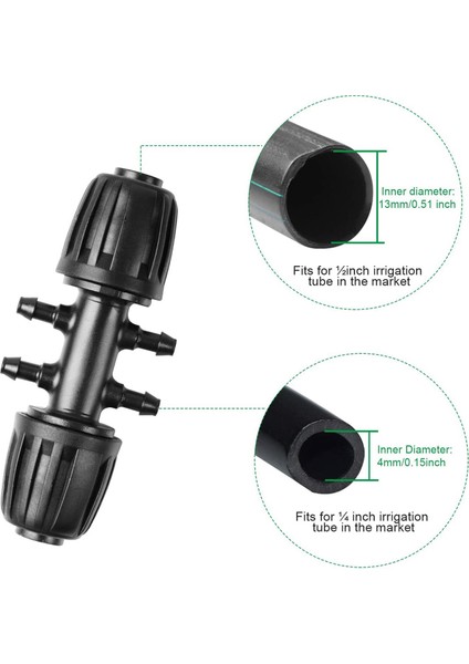 Dikenli Konnektörler Damla Sulama-10 * Dikenli Tee Konnektörler Damla Sulama-Siyah (Yurt Dışından) fiyatları