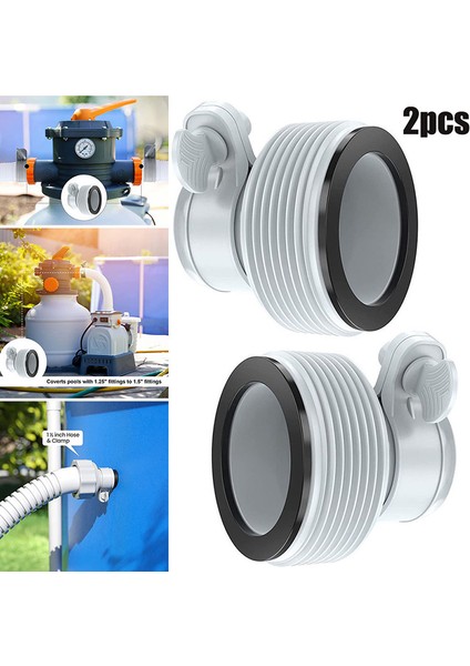 Filtre Pompaları Tuzlu Su Sistemi Parçaları Için 2 Adet Havuz Hortumu Dönüşüm Adaptörü Podazz (Yurt Dışından) modelleri