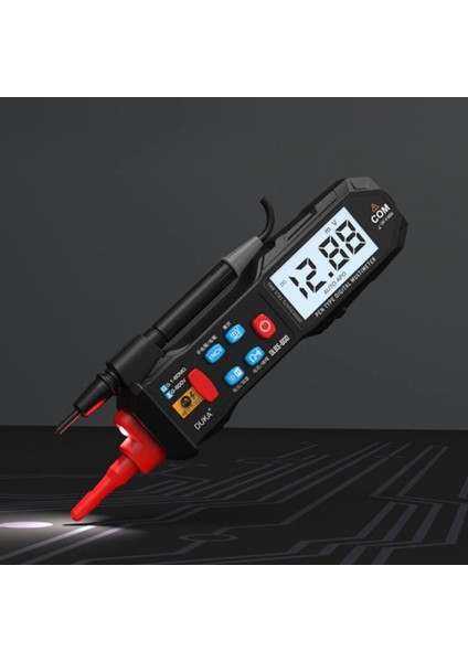 Duka DLBS-600 LCD Dijital Multimetre Kalem Yüksek Hassasiyetli El Feneri Temassız Algılama Ses Işığı Alarmı (Yurt Dışından)