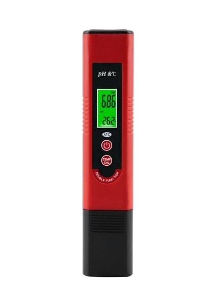 Içme Suyu Için Okumaya Uygun Kırmızı Profesyonel Dijital Ph Test Cihazı (Yurt Dışından)