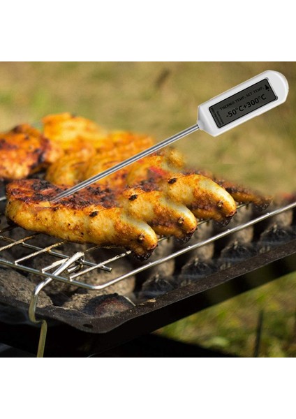 S Hızlı Okuma Su Geçirmez Dijital Elektronik Izgara Et Termometresi Yemek Pişirme Mutfak Izgara Barbekü Pişirme Yağı (Yurt Dışından)