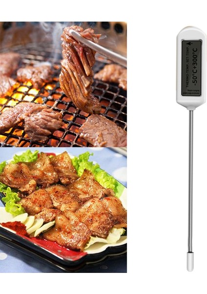 S Hızlı Okuma Su Geçirmez Dijital Elektronik Izgara Et Termometresi Yemek Pişirme Mutfak Izgara Barbekü Pişirme Yağı (Yurt Dışından)