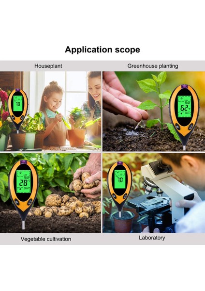 In 1 Dijital Ph Ölçer Toprak Nem Monitörü Sıcaklık Güneş Işığı Test Cihazı Bahçe Bitkileri Için Siyah Işık ile Tarım (Yurt Dışından) fiyatları