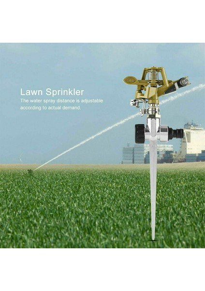 Su Yağmurlama Bahçe Çim Impulse Metal Spike Çim Hortumu 360 Derece Güneş Işığı Süper Mağaza (Yurt Dışından) indirimleri