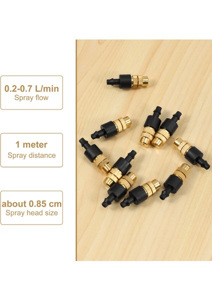 Xhhdqes 10 Adet Ayarlanabilir Misting Memesi Bahçe Serpin Pirinç Sulama Yağmurlama Püskürtücü Sulama Sistemi (Yurt Dışından) indirimleri