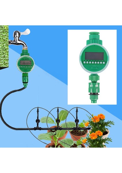 Otomatik LCD Ekran Sulama Zamanlayıcı Elektronik Bahçe Sulama Topu Sulama Zamanlayıcı Sulama Kontrol Cihazı Ev Bahçe Için (Yurt Dışından)