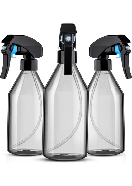 Temizlik Için Plastik Sprey Şişeleri, Siyah Tetikli 10OZ, 3'lü Paket (Yurt Dışından)