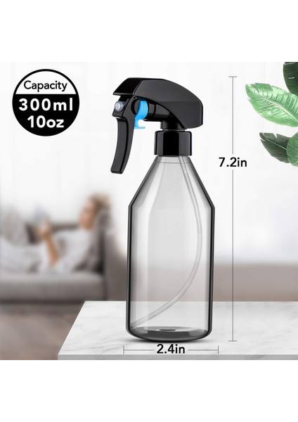 Temizlik Için Plastik Sprey Şişeleri, Siyah Tetikli 10OZ, 3'lü Paket (Yurt Dışından) modelleri