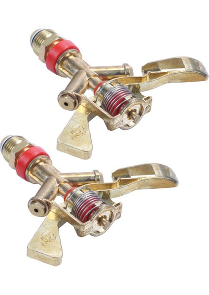 Nxfdsıoz 2x Sıcak 1/2 Inç Çift Konnektör Çinko Alaşımı 360 Derece Döndürme Külbütör Kolu Su Yağmurlama Püskürtme Memesi (Yurt Dışından)