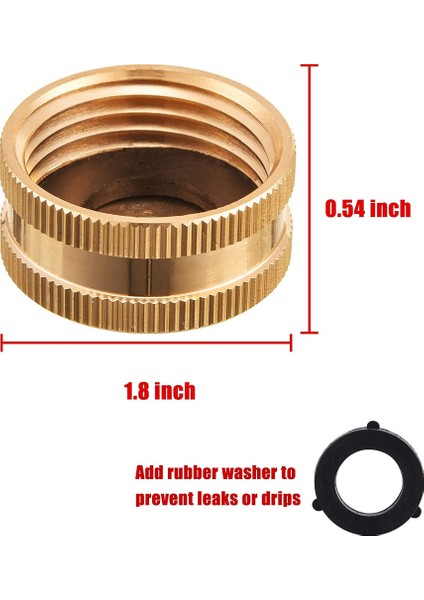 Bahçe Hortumu Dişi Uç Kapağı, Ekstra 12 Pullu Pirinç Tıkaç Kapağı (Yurt Dışından) modelleri