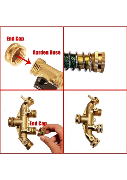 Bahçe Hortumu Dişi Uç Kapağı, Ekstra 12 Pullu Pirinç Tıkaç Kapağı (Yurt Dışından) fırsatları