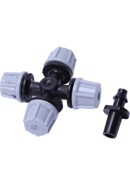 Twexqny Sera Nemlendirici Tesisi Sisleme Çapraz Atomize Nozul Yağmurlama Tee (20 Adet) (Yurt Dışından)