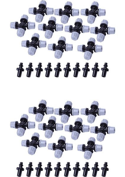 Twexqny Sera Nemlendirici Tesisi Sisleme Çapraz Atomize Nozul Yağmurlama Tee (20 Adet) (Yurt Dışından) indirimleri