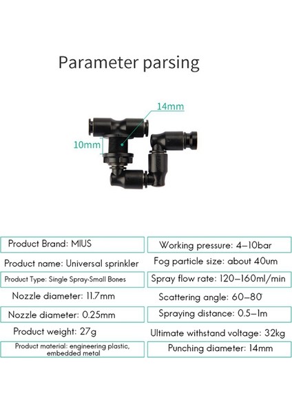 Namuny Mıus 2x Sürüngenler Sisleyici Sis Yağmurlama Yağmur Ormanı Tankı 360 Ayarlanabilir Akvaryum Sucul Pet Soğutma Sistemi, A (Yurt Dışından) modelleri