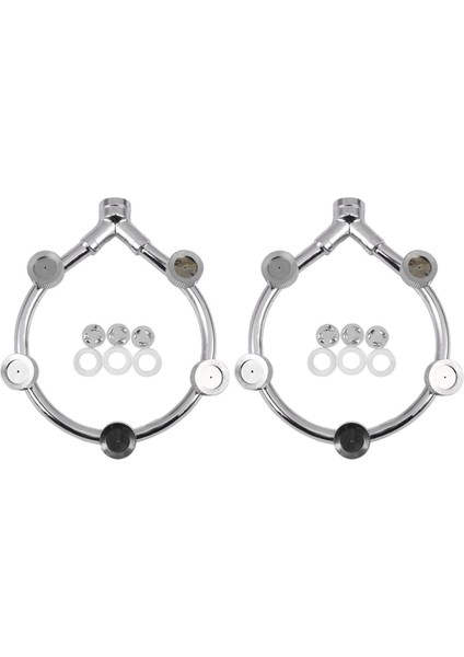 Lkpcıgcxm 3x Paslanmaz Çelik Fan Halkası 5 Nozul Koltuklu Püskürtücü Su Buharlı Vantilatör Halkası Su Püskürtücü Ince Sis Halkası (Yurt Dışından) fiyatları