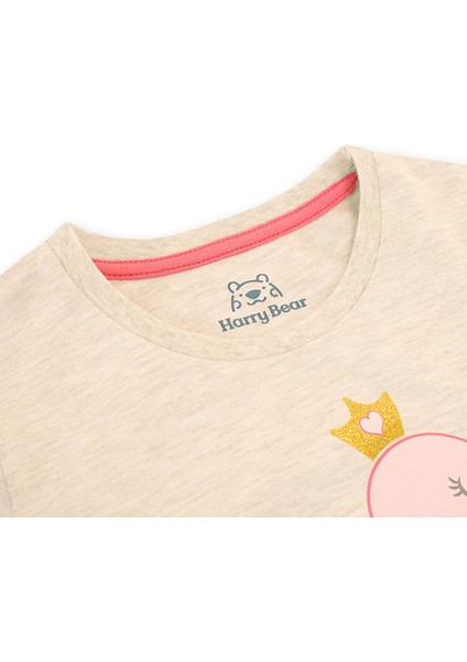 Flamingo Baskılı Kız Çocuk Tshirt