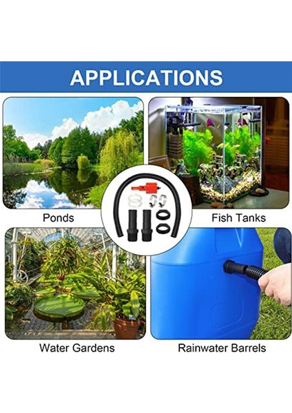 Alın Bağlantı Kiti 2 Alınlıklı 1 Inç 100 cm Bağlantı Hortumu 25 mm ve Yağmur Suyu Varilleri Için Delik Açıcı (Yurt Dışından) fiyatları