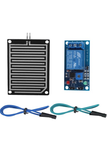 12V Yağmur Suyu Yağmur Damlaları Algılama Yağmur Sensörü Modülü Röle Kontrol Modülü Yağmur Suyu Sensörü Modülü Kar Algılama Sensörü (Yurt Dışından)