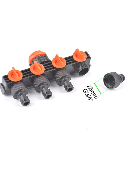 Otomatik Sulama Su Borusu Bağlayıcı Zamanlayıcı Bahçe Su Sulama Aracı Için 4 Yollu Hortum Ayırıcılar (Yurt Dışından) fiyatları