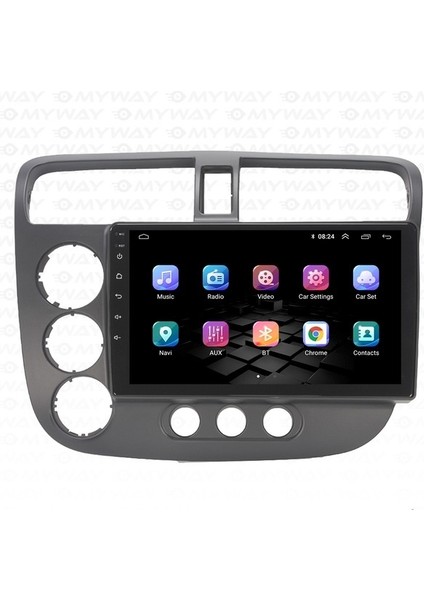 Honda Civic V-Tech (2002-2006) Android 12 Carplay Navigasyon Multimedya - 4gb Ram 64GB HDD