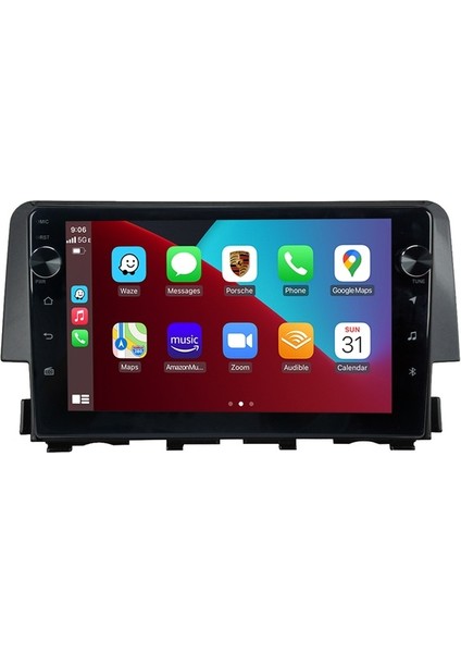 Honda Civic Fc5 (2016-2021) Android 12 Carplay Navigasyon Tuşlu Multimedya - 4gb Ram 64GB HDD