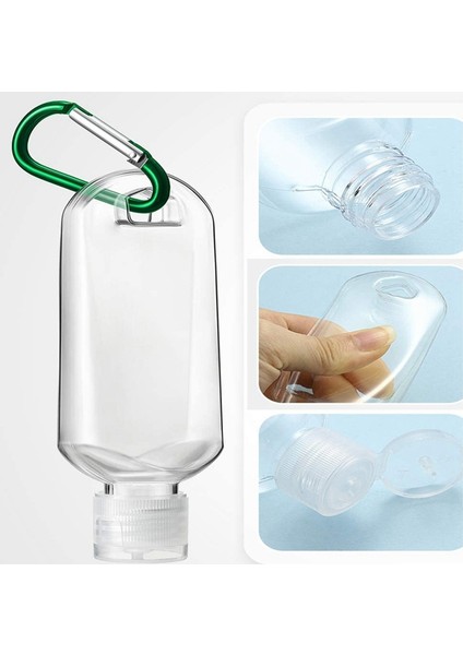 10PC 50ML Taşınabilir El Dezenfektanları Şişeleri Basın Şişeleri Sıvı/jel Sabunluklar Asılı Ters Şişe Seyahat Için (Yurt Dışından) fiyatları