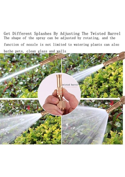 Ncanruı Bahçe Su Hortumu Memesi, Hortum Püskürtme Memesi, Yüksek Basınçlı Pirinç Ayarlanabilir Büküm Jeti, Araba Yıkama, Cam, Zemin Vb. (Yurt Dışından) modelleri