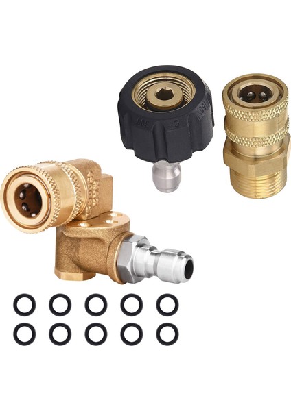 Takım Hızlı Bağlantı Döner Bağlayıcı 180 Derece ve 1 Takım Basınçlı Yıkama Adaptörü Seti (Yurt Dışından) fiyatları