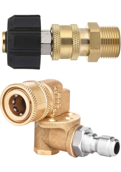 Takım Hızlı Bağlantı Döner Bağlayıcı 180 Derece ve 1 Takım Basınçlı Yıkama Adaptörü Seti (Yurt Dışından) modelleri