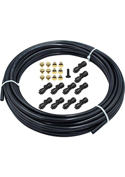 1/4 Inç Slip-Lock Misting Nozulları Kiti Sis Nozulları Veranda Misting Sistemi Açık Soğutma Sistemi Bahçe Su Mister (Yurt Dışından)