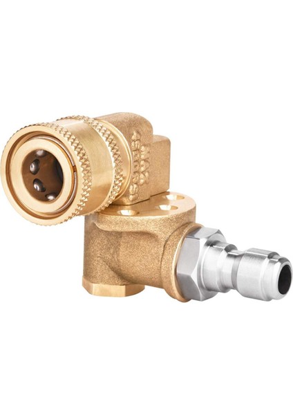 Hızlı Bağlantı Döner Bağlayıcı 180 Derece, 5 Açılı ve Basınçlı Yıkama Püskürtme Nozulu Için Güvenlik Kilidi, Maksimum 5000 Psı, 1/4 Inç Fiş (Yurt Dışından)