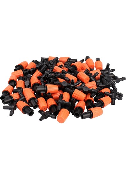 50 Adet Bahçe Sulama Sistemi Sulama Püskürtücü ve 50 Adet C-Şekilli Bahçe 4 / 7mm Damla Sulama Boru Braketi (Yurt Dışından)