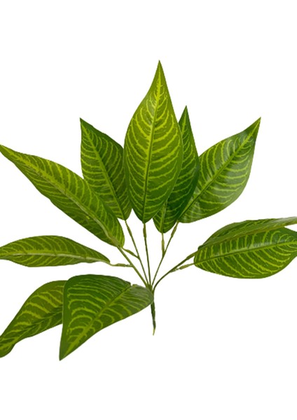 Yapay Çiçek Kılınc Yaprağı Demeti 6 Dal 11 Yaprak