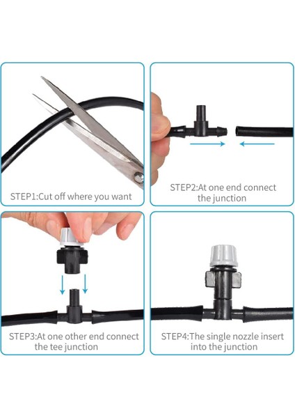Beerıs Dıy Bahçe Veranda Misting Mini Akış Damla Sulama Misting Soğutma Sistemi Sis Başlığı Yağmurlama Bitki Çiçek Için (Yurt Dışından) fırsatları