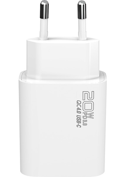 SL-EC62TP Type-C 20W Pd3.0 Quick Charge Qc4.0 Kablo + Ev Şarj Adaptör