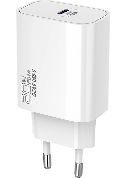 SL-EC62TP Type-C 20W Pd3.0 Quick Charge Qc4.0 Kablo + Ev Şarj Adaptör