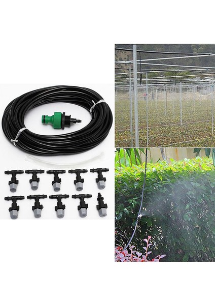 Panda Online 10 M Manuel Sulama Sulama Sistemi Yağmurlama Damla Püskürtme Sera Bahçe Temiz Meme Hortum Seti (Yurt Dışından)