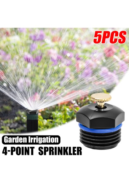 Adet/takım 360° Ayarlanabilir Sulama Yağmurlama 4 Noktalı Bahçe Sprey Su Araçları Yüksek Basınçlı Yıkama Sulama Aracı Bitki Sulama (Yurt Dışından)