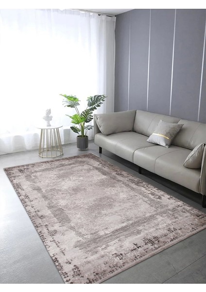 Bodrum B040A Ince Modern Gri Halı