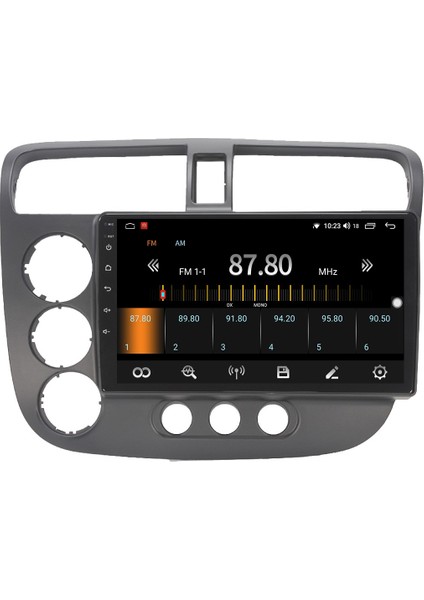 Honda Civic V-Tech (2002-2006) Android 12 Carplay Navigasyon Multimedya - 2gb Ram 32GB HDD