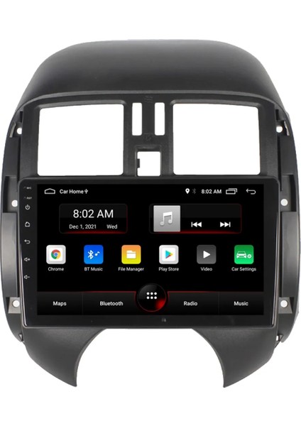 Nissan Micra (2014-2018) Android 12 Carplay Navigasyon Multimedya - 2gb Ram 16GB HDD