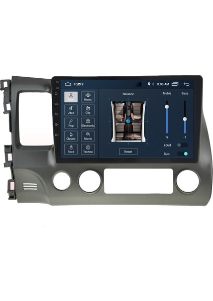 Honda Civic Fd6 (2008-2011) Android 12 Carplay Navigasyon Multimedya - 2gb Ram 16GB HDD