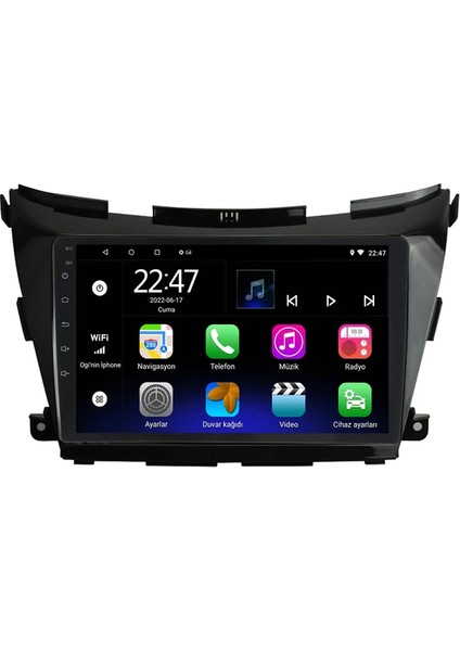 Nissan Murano (2015) Android 12 Carplay Navigasyon Multimedya - 2gb Ram 32GB HDD